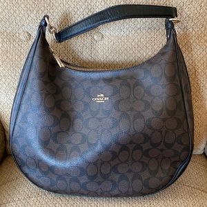 Coach In Brown& Black Signature Print